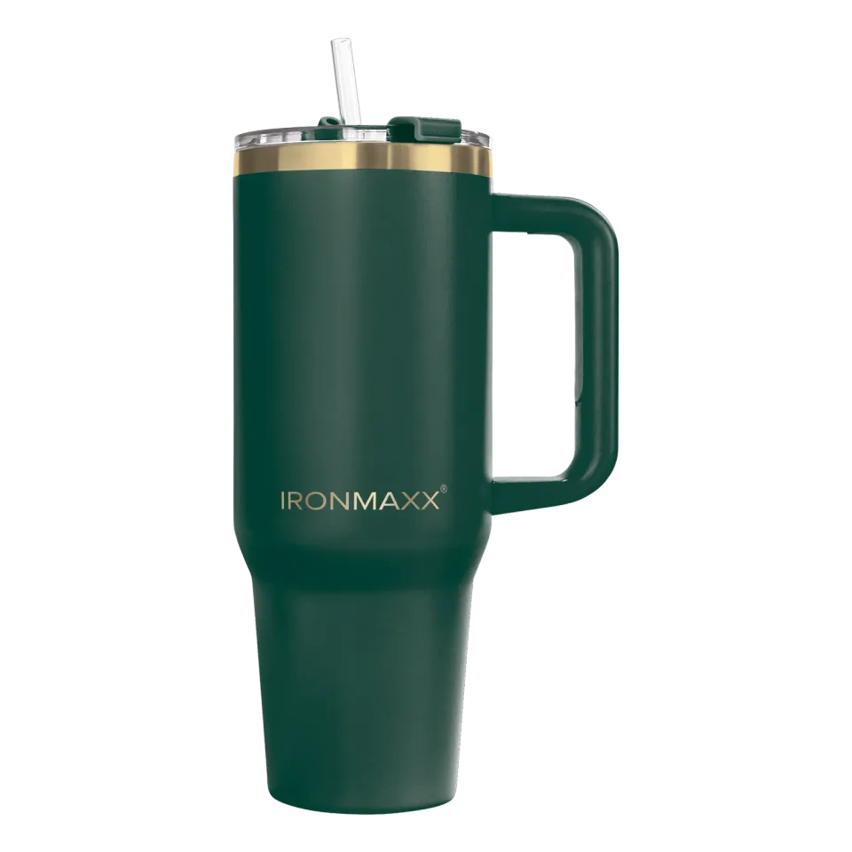 IronMaxx Cup V3.0 Trinkbecher Granite Green 1200ml isoliert
