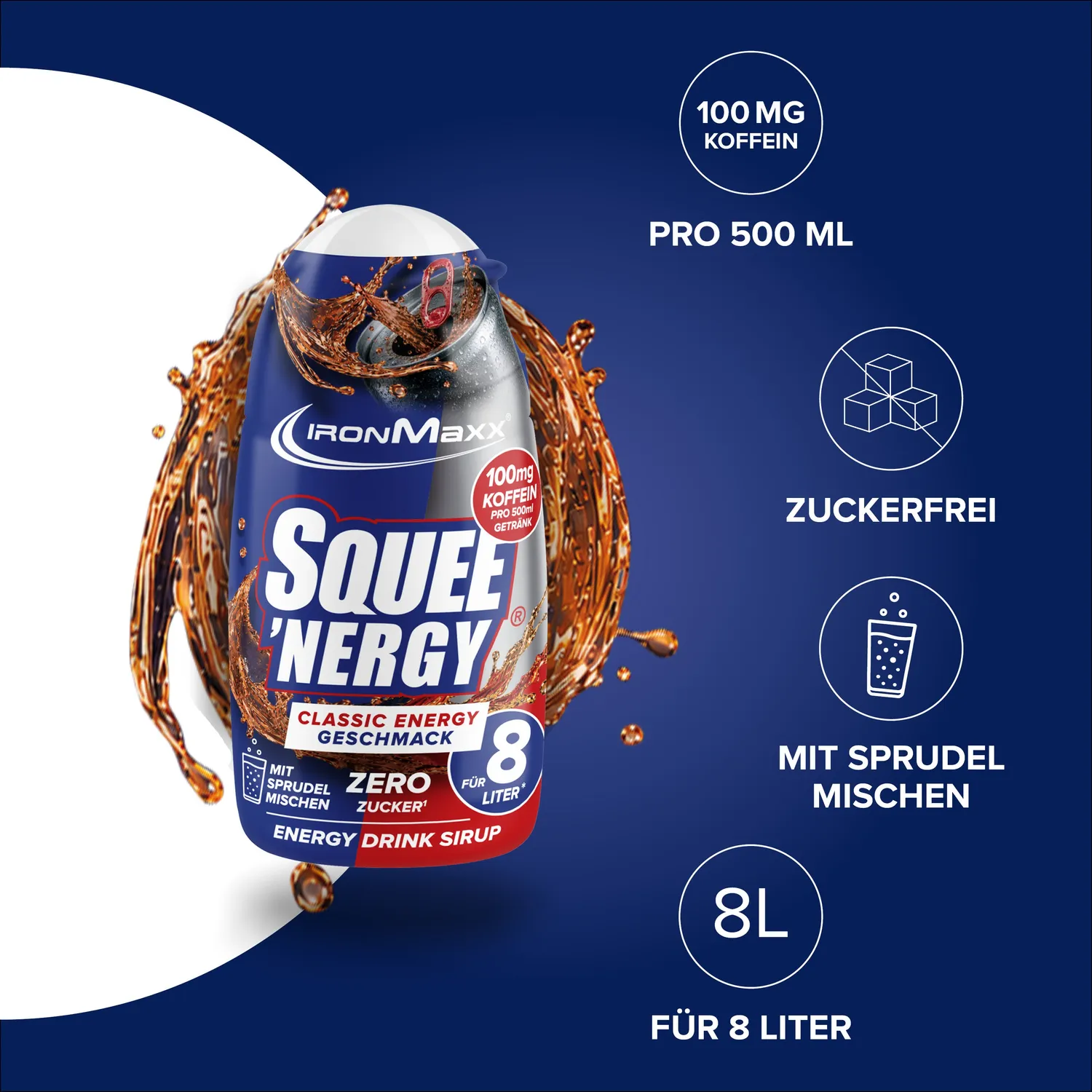Iron Maxx Squee'Nergy Classic Energy Sirup 65ml zuckerfrei