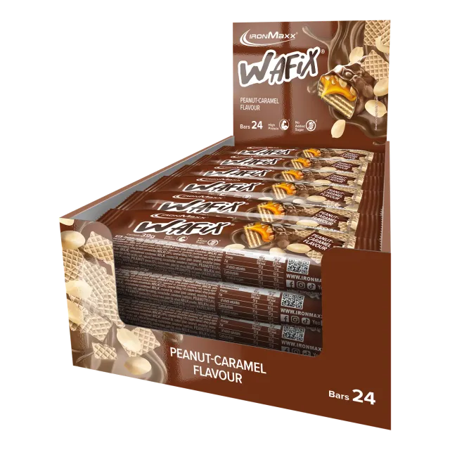 Iron Maxx Wafix 24x39 g Proteinriegel Peanut Caramel Low Sugar