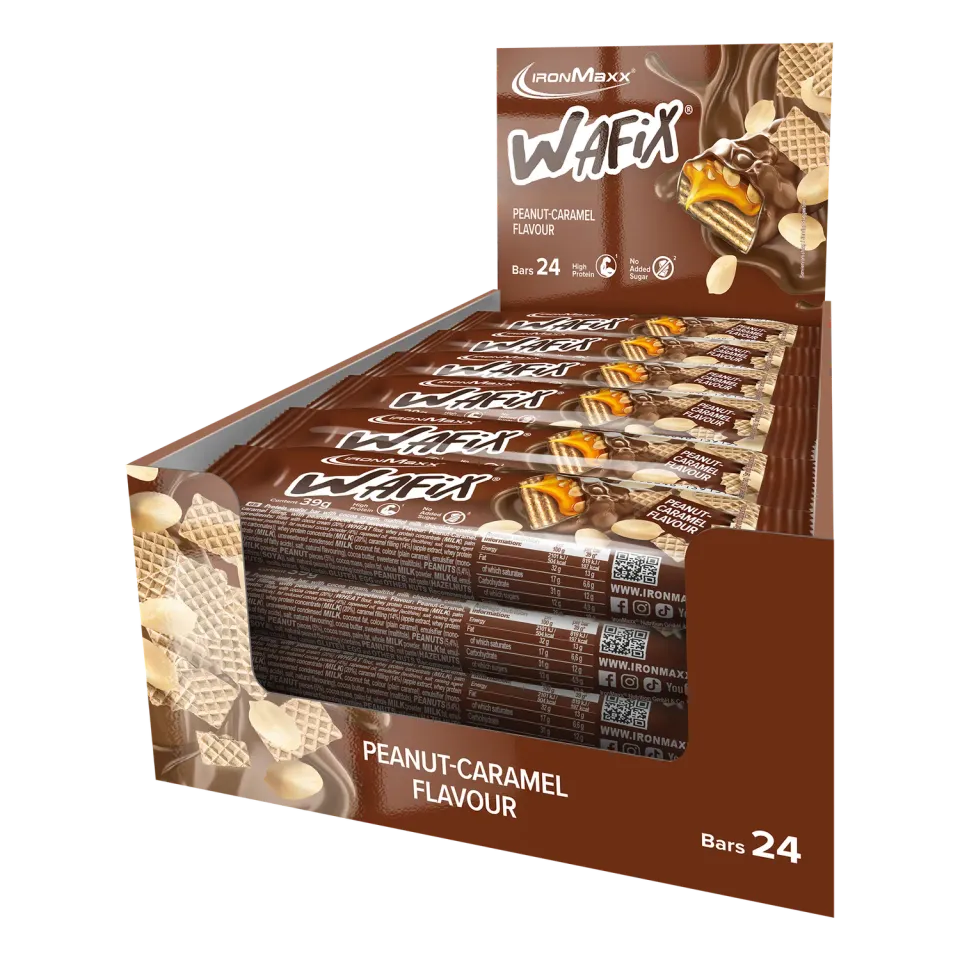 Iron Maxx Wafix 24x39 g Proteinriegel Peanut Caramel Low Sugar