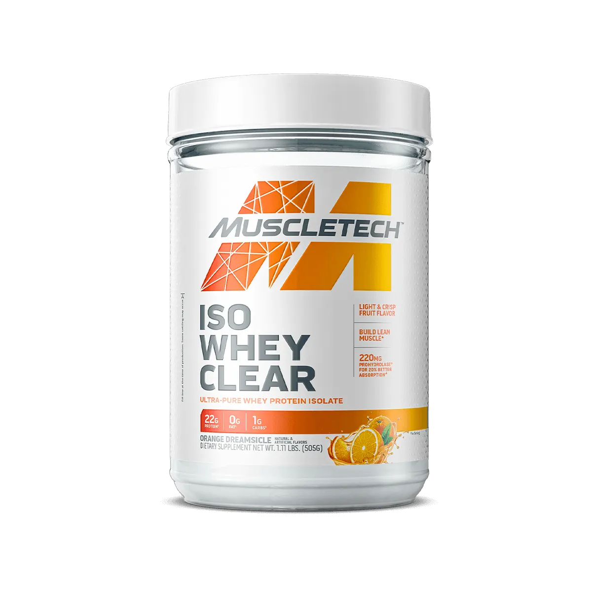 MuscleTech Iso Whey Clear Proteinpulver verschiedene Sorten leicht