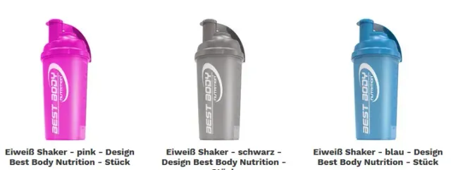 Best Body Eiweiß Shaker 700 ml schwarz BPA-frei