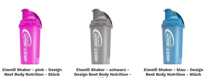 Best Body Eiweiß Shaker 700 ml schwarz BPA-frei