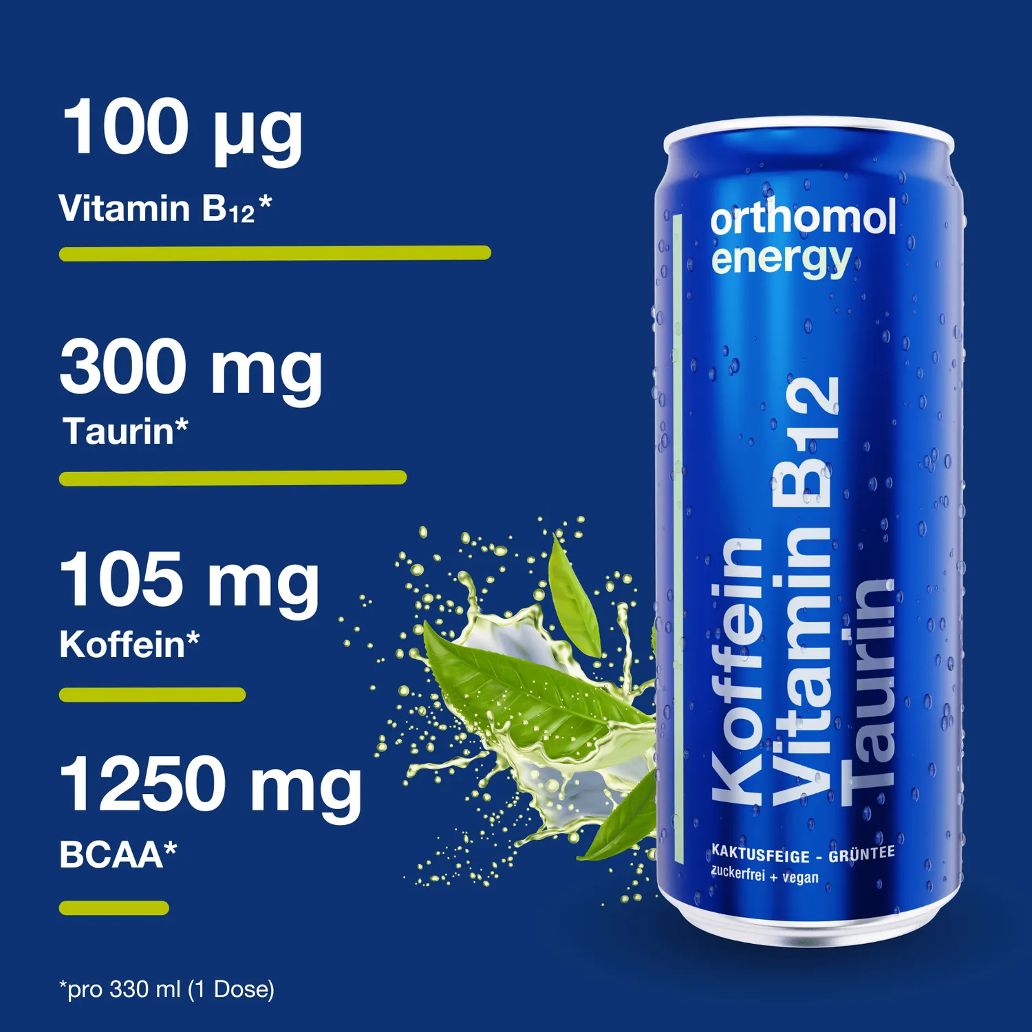Orthomol Energy Energy-Drink 12 x 330 ml – zuckerfrei