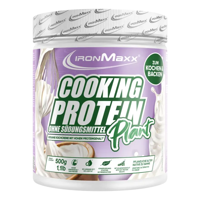 Iron Maxx Cooking Protein Plant Proteinpulver Sahne 500g backfest vegan