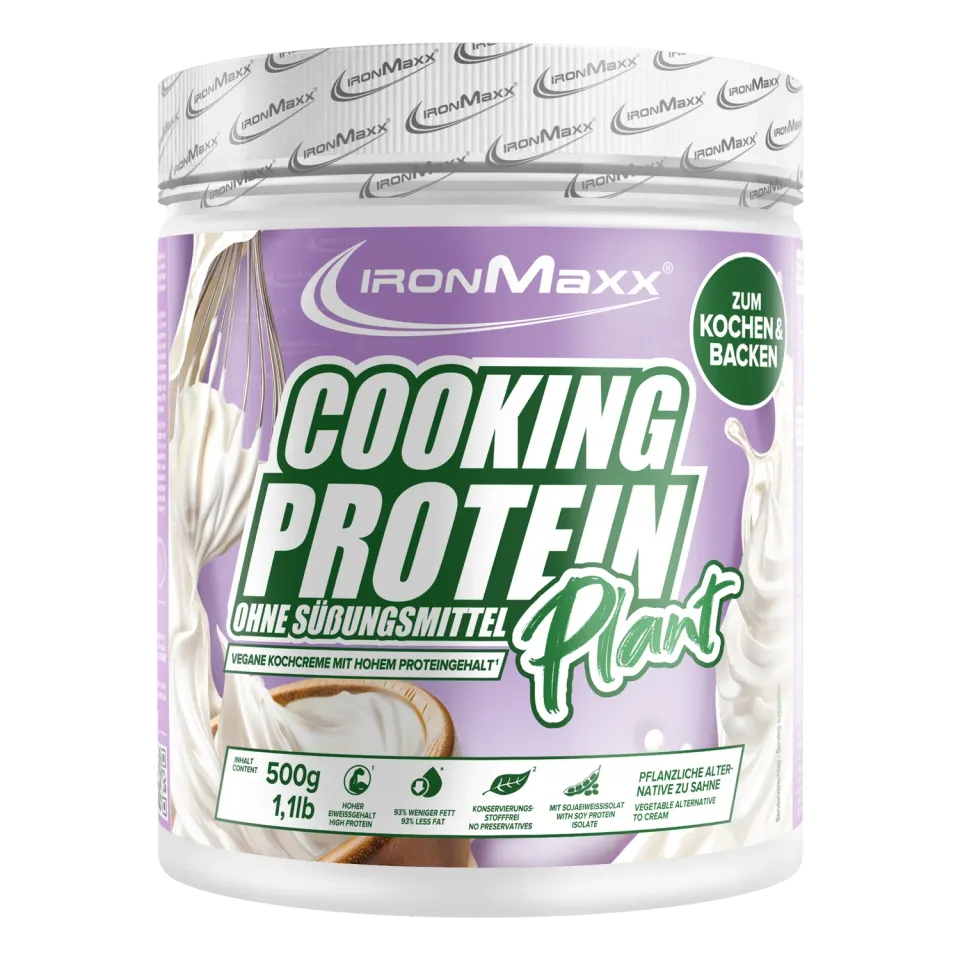 Iron Maxx Cooking Protein Plant Proteinpulver Sahne 500g backfest vegan