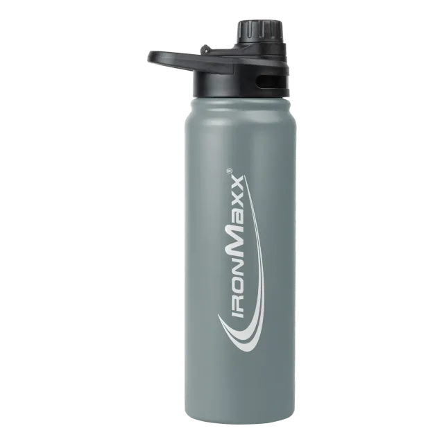 Iron Maxx Hot & Cold Bottle Thermosflasche 800ml Ash Grey
