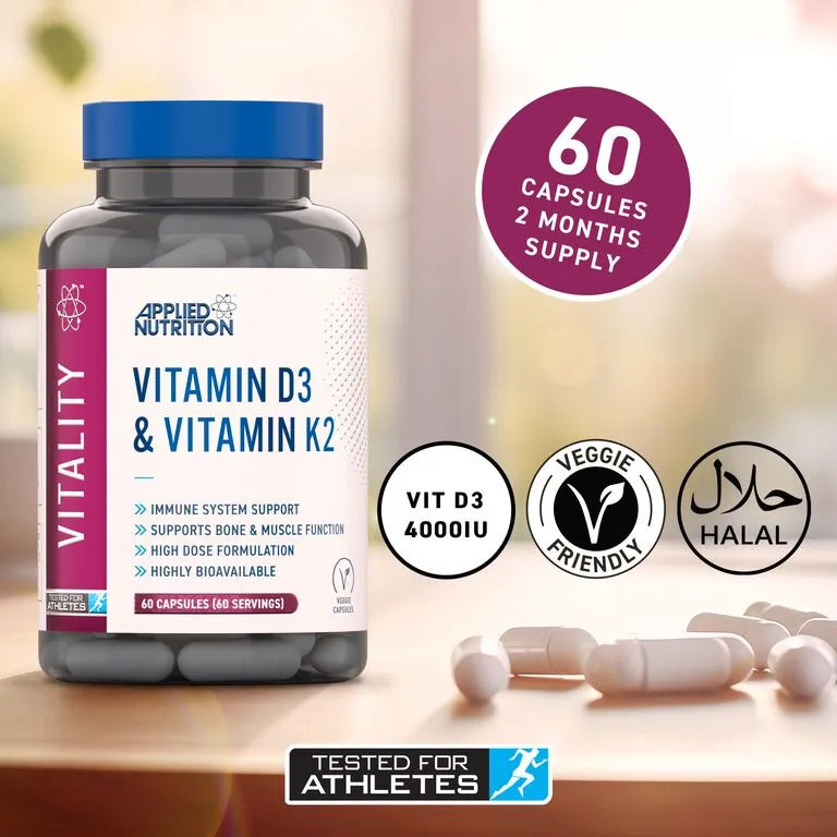 Applied Nutrition Vitamin D3 Kapseln 90 Stück für Muskeln