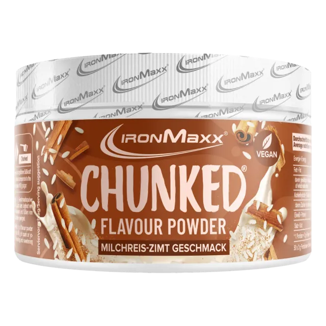 IronMaxx Chunked Geschmackspulver 150g Milchreis-Zimt vegan