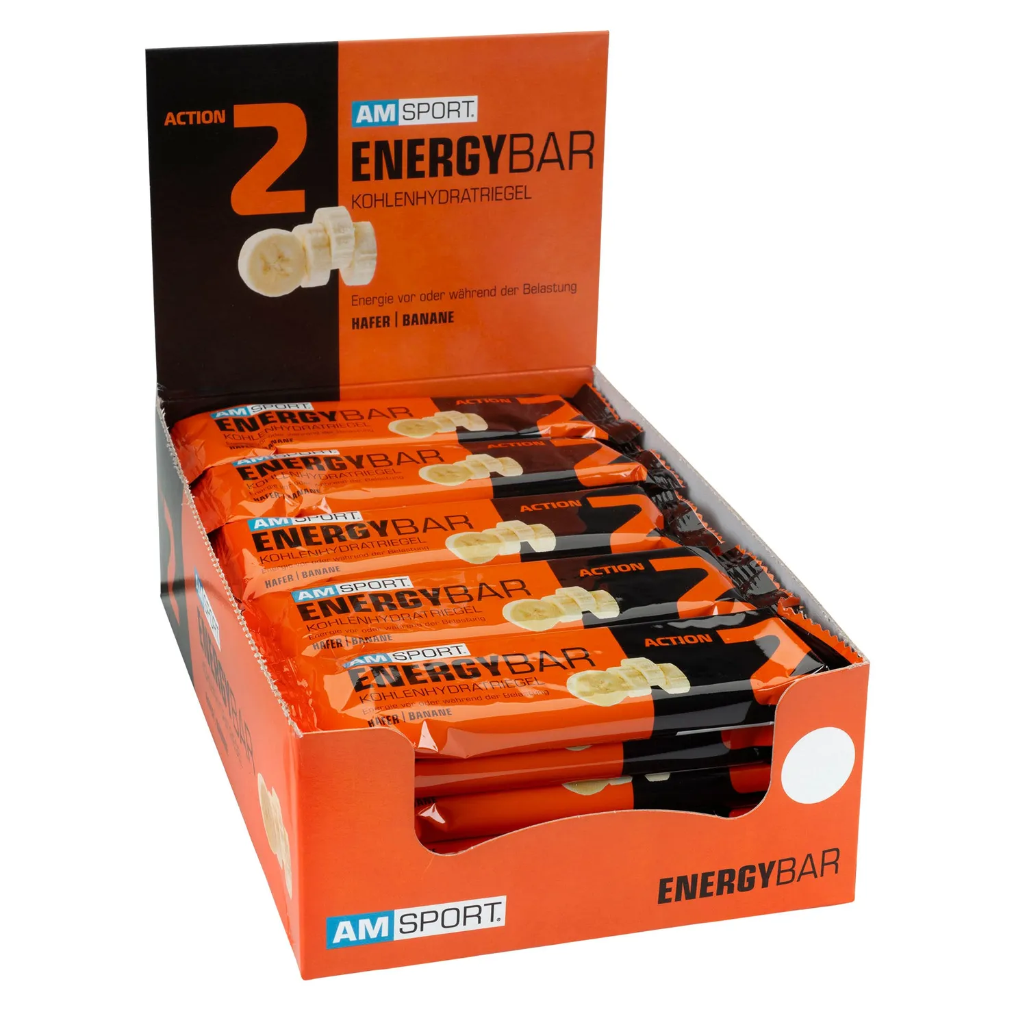 AMSPORT Energy Bar 60 g Riegel Schokolade Kohlenhydrate