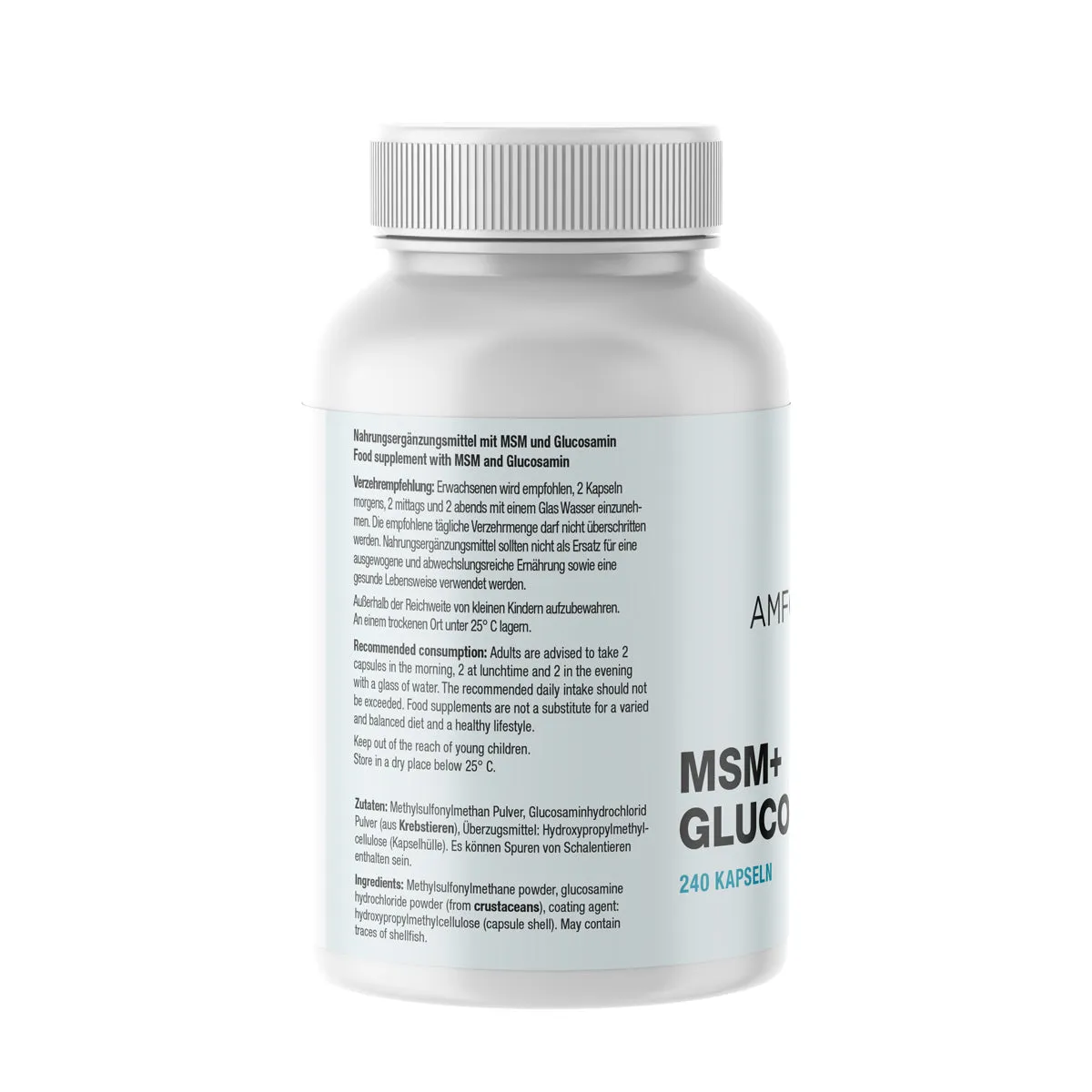 AMFORMULA Care MSM Glucosamin HCL Kapseln 240 Stück