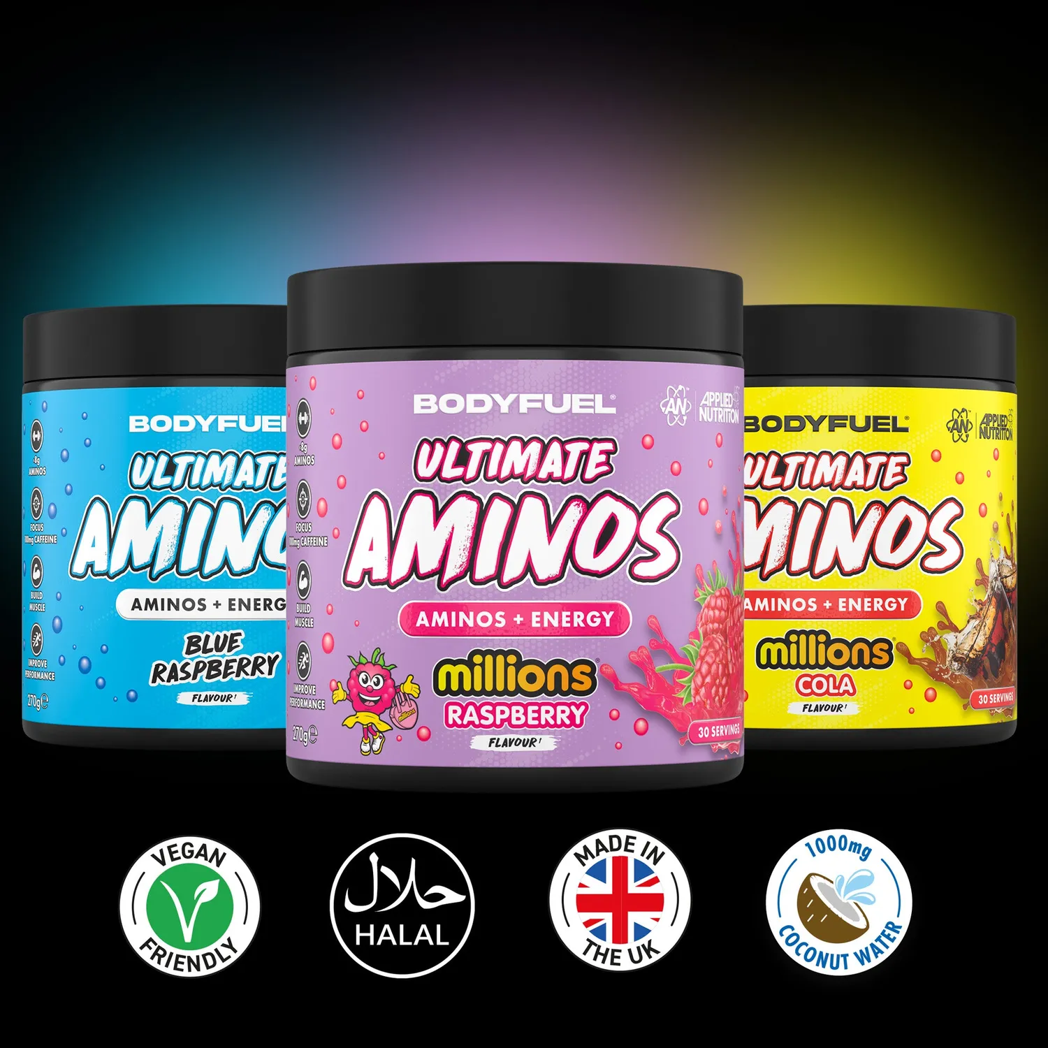 Applied Nutrition BodyFuel Ultimate Aminos 270g Himbeere