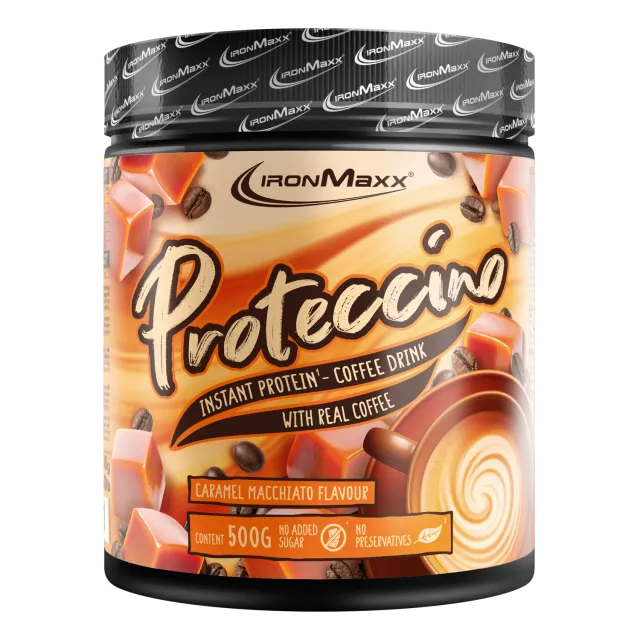 IronMaxx Proteccino Protein Kaffee Caramel 500g