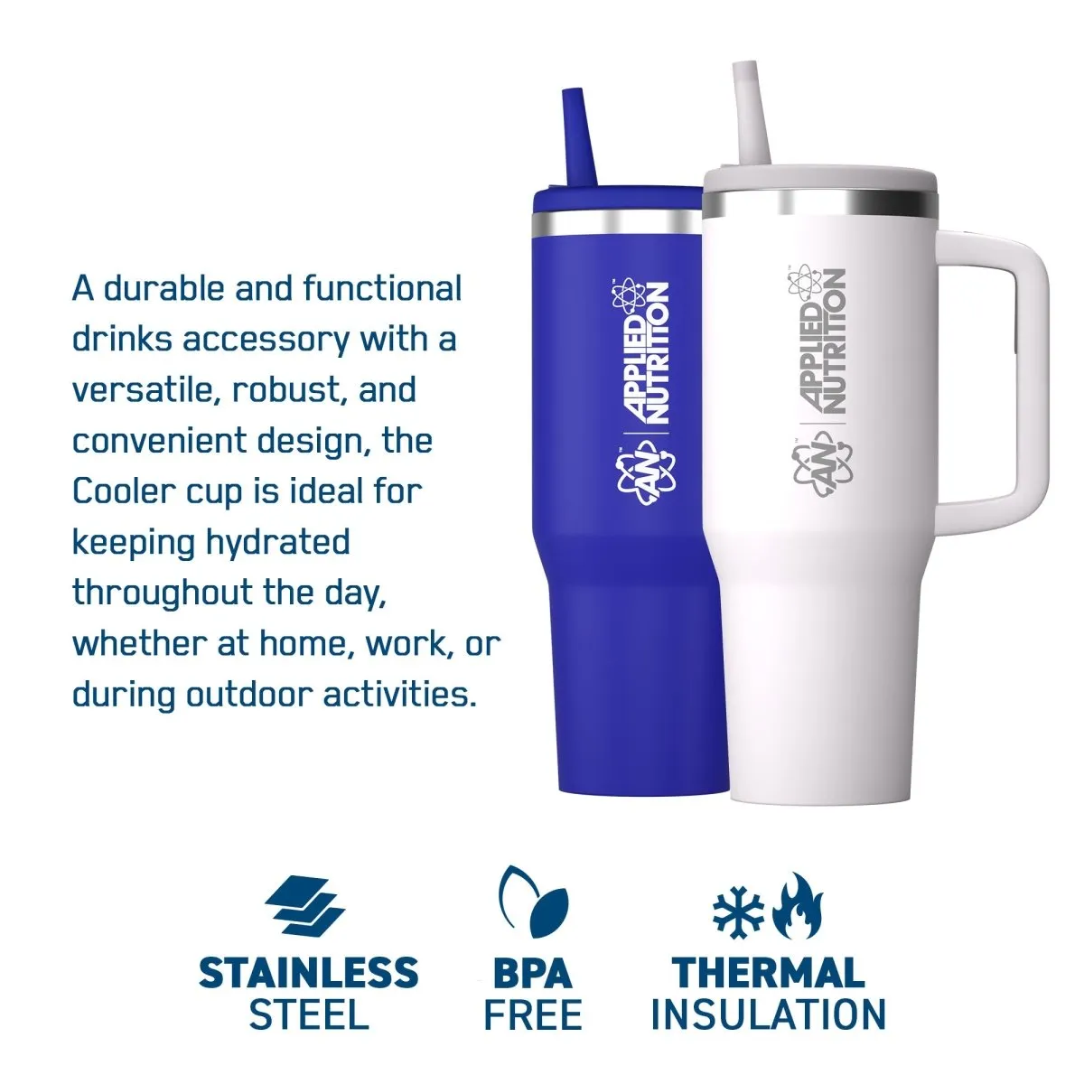 Applied Nutrition Cooler Cup Trinkbecher Blue 1,2 L doppelwandig