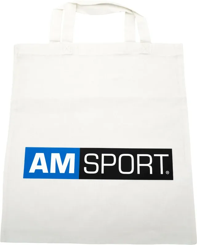 AMSPORT Cotton Bag weiß für Training und Alltag