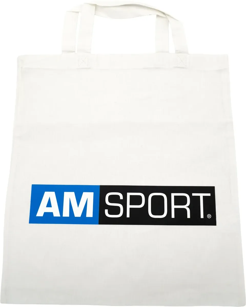 AMSPORT Cotton Bag weiß für Training und Alltag