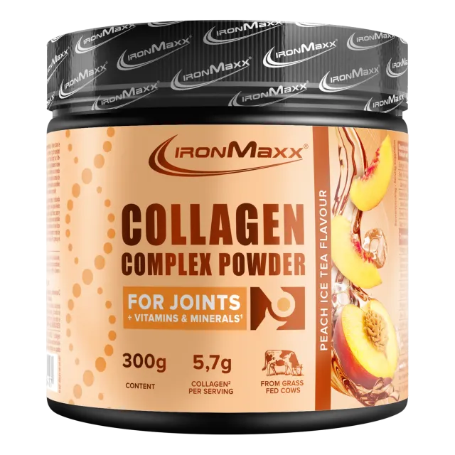 Iron Maxx Collagen Complex Powder Kollagenpulver Peach Ice Tea 300 g mit Vitamin C
