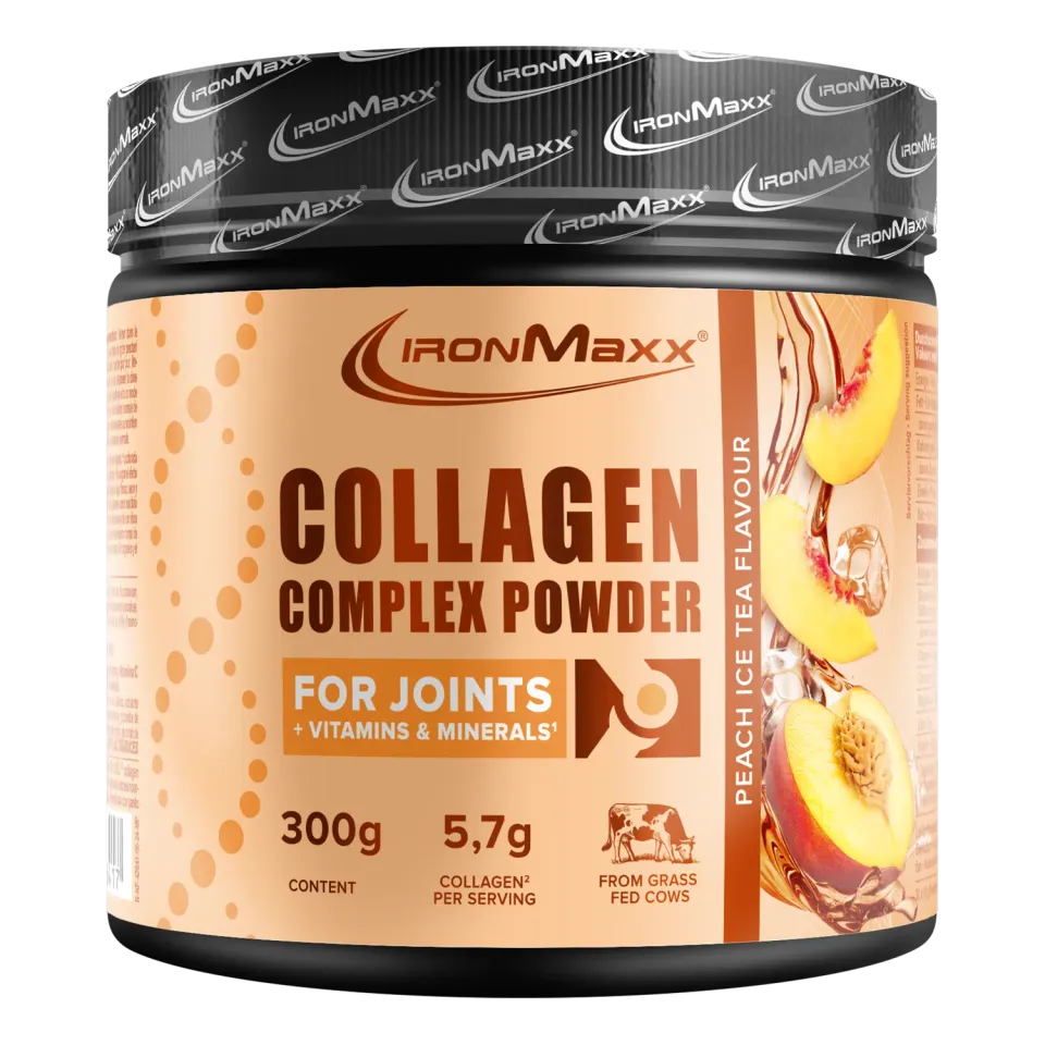 Iron Maxx Collagen Complex Powder Kollagenpulver Peach Ice Tea 300 g mit Vitamin C