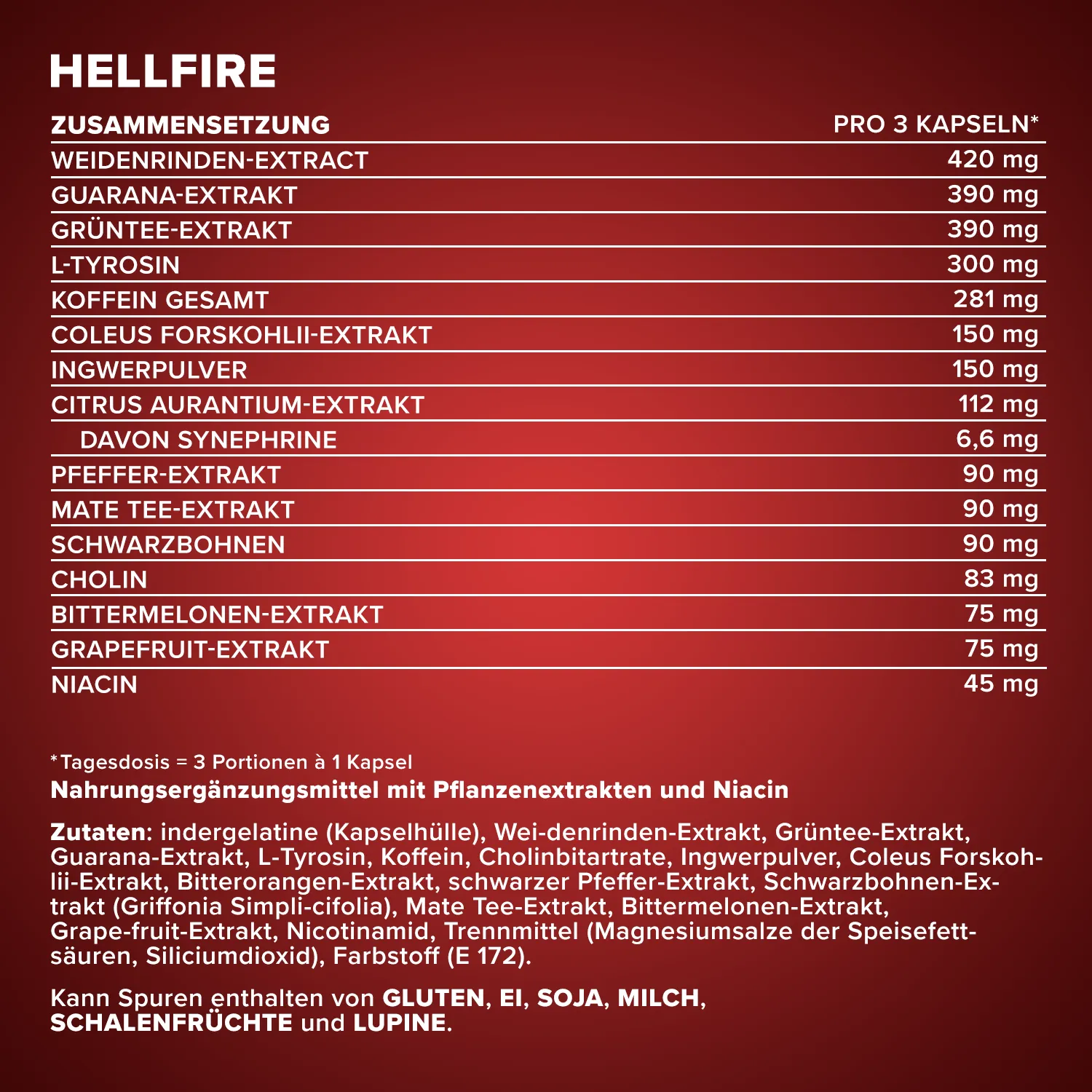 Iron Maxx Hellfire® Fatburner 60 Tricaps® Kapseln thermogen