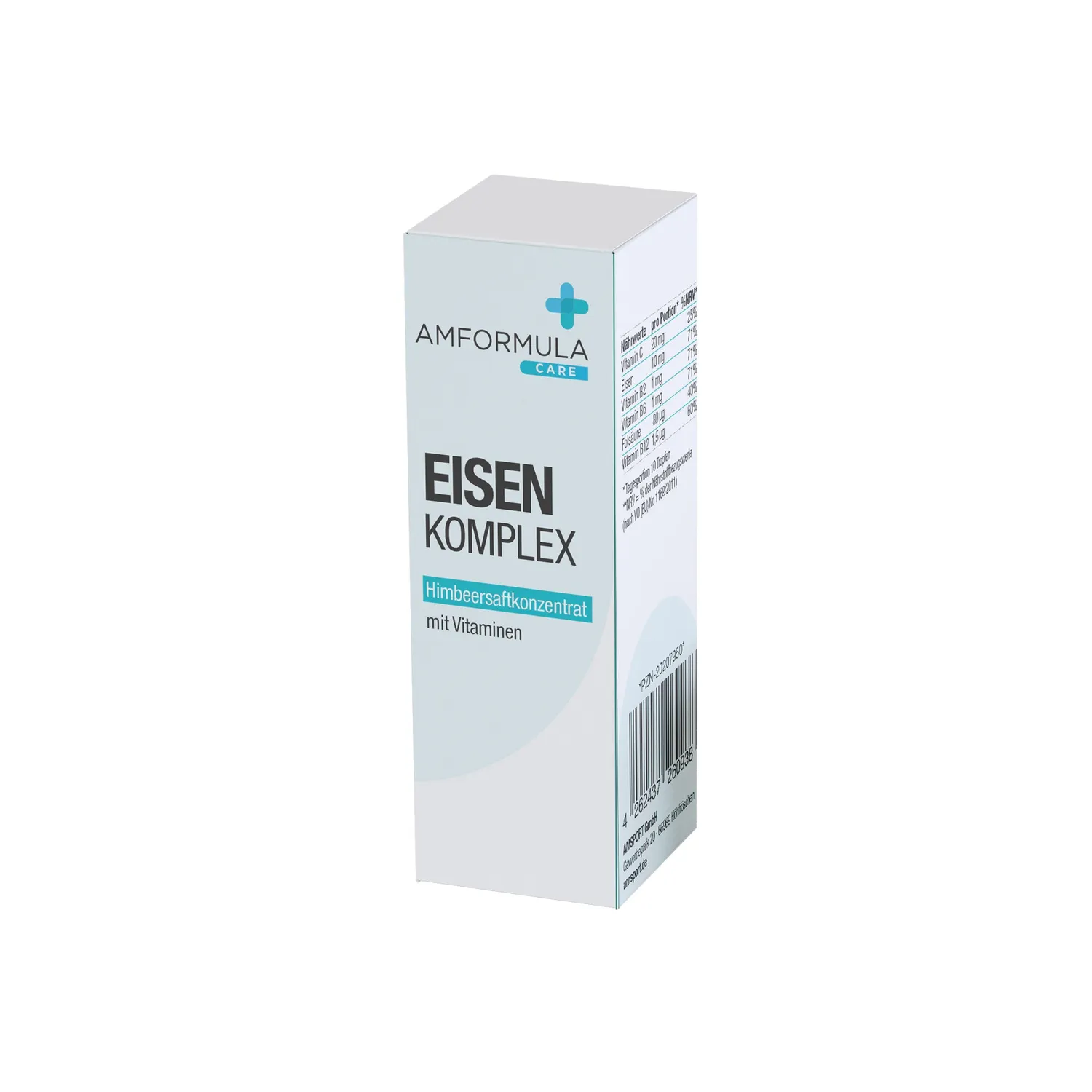 AMFORMULA Care Eisen plus Tropfen 20 ml Himbeere vegan