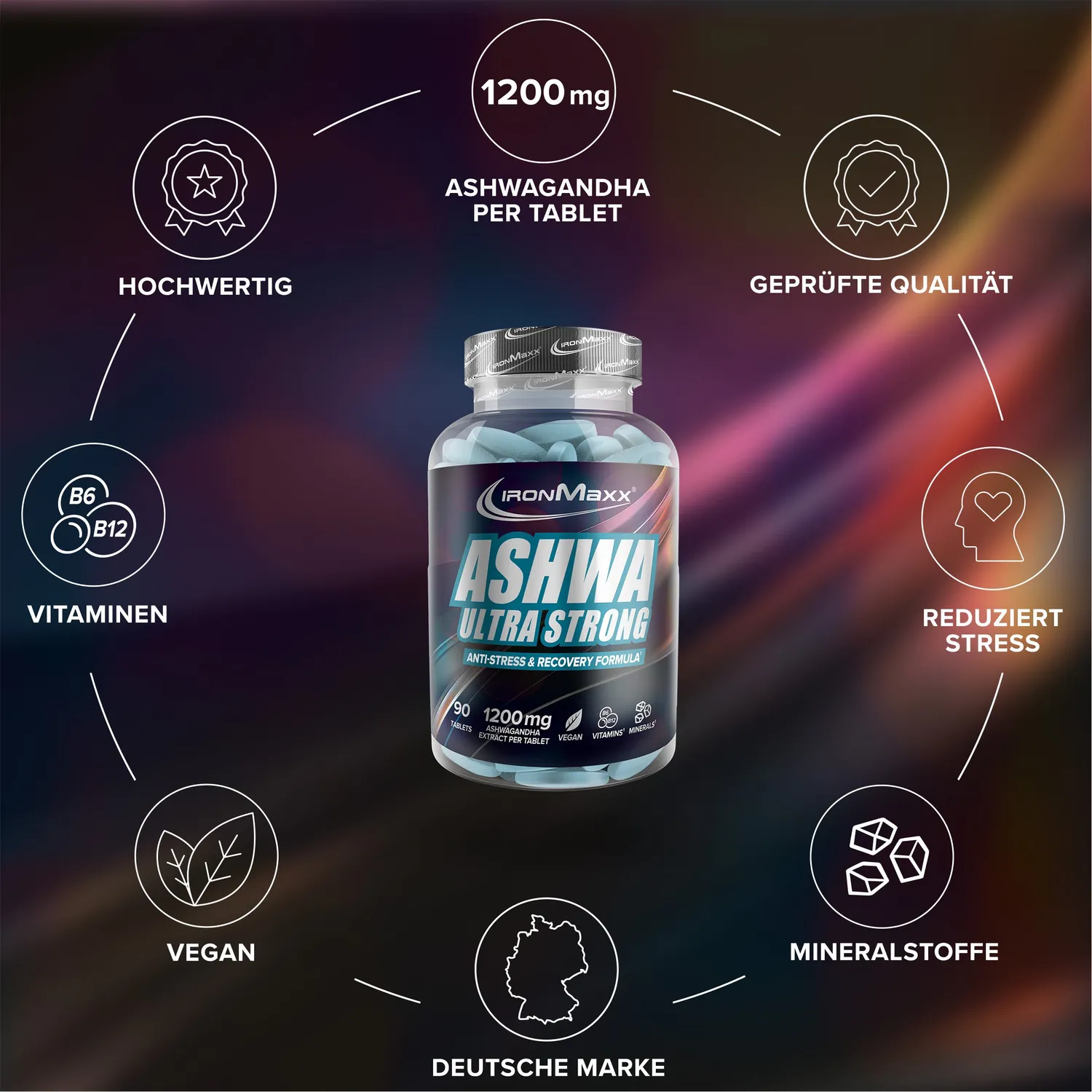Iron Maxx Ultra Strong Ashwagandha Tabletten 90 Stk stark