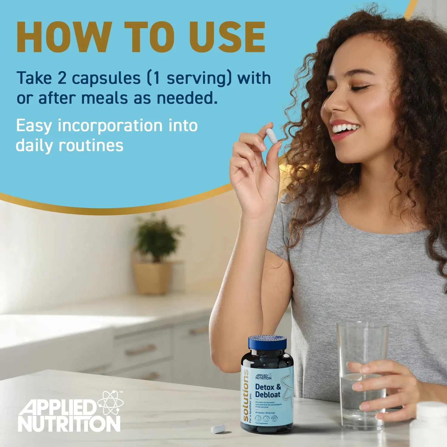 Applied Nutrition Detox Debloat Kapseln 60 Kapseln vegan