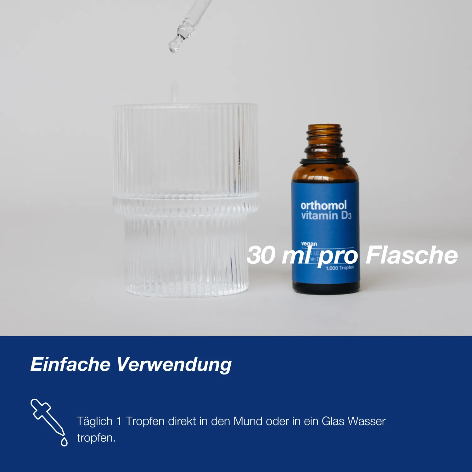 Orthomol Sport Vitamin D3 vegan Tropfen 1 x 30 ml – 1000 IE