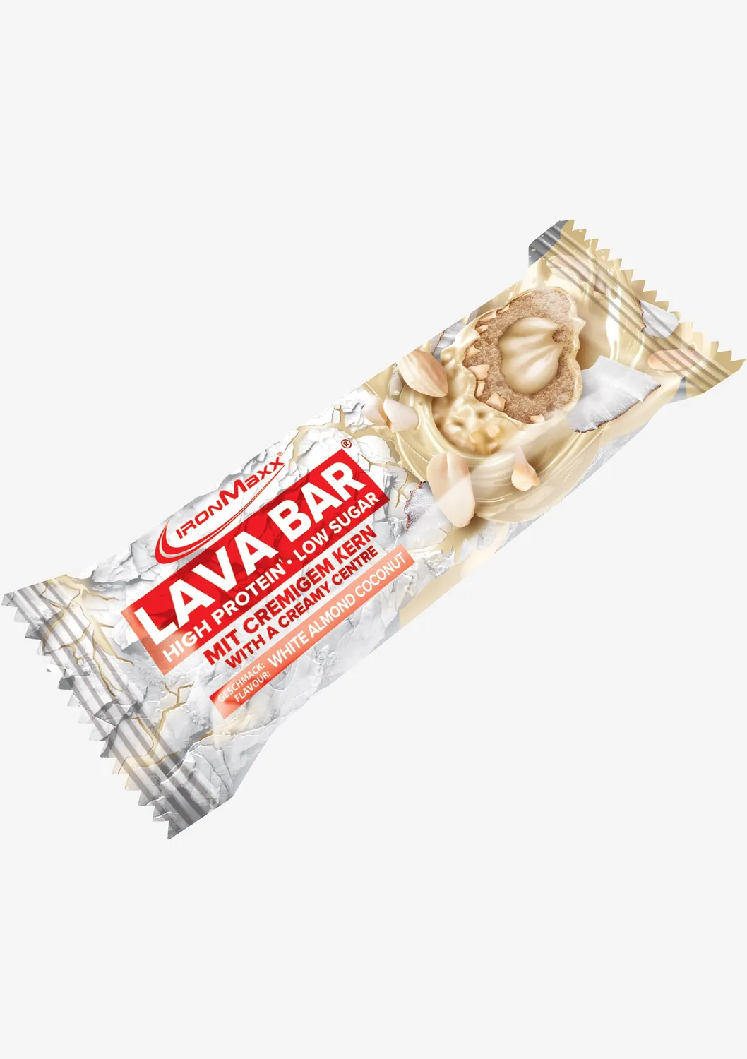 Iron Maxx Lava Bar Proteinriegel 40g White Almond Coconut Low Sugar