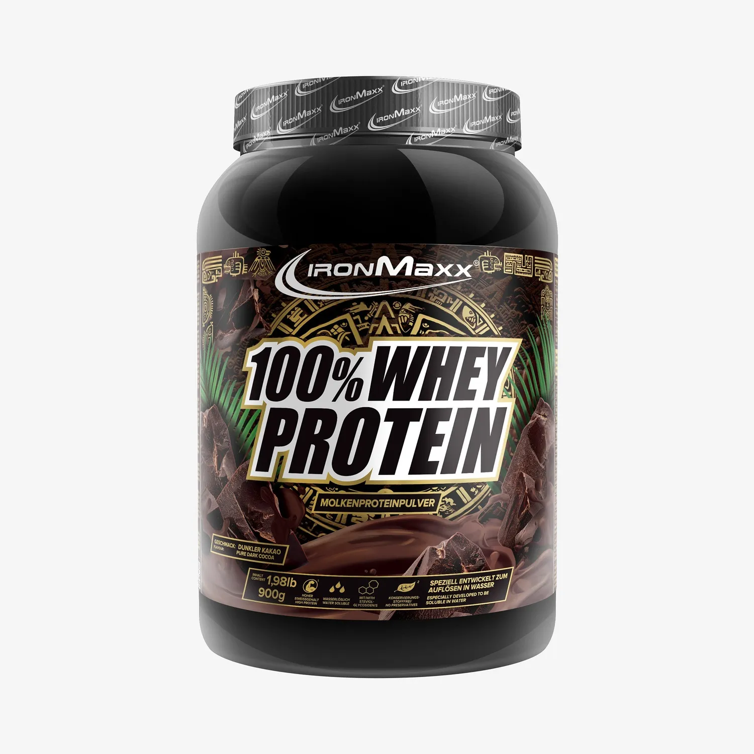 Iron Maxx 100% Whey Protein Pulver 900g Pure Dark Cocoa