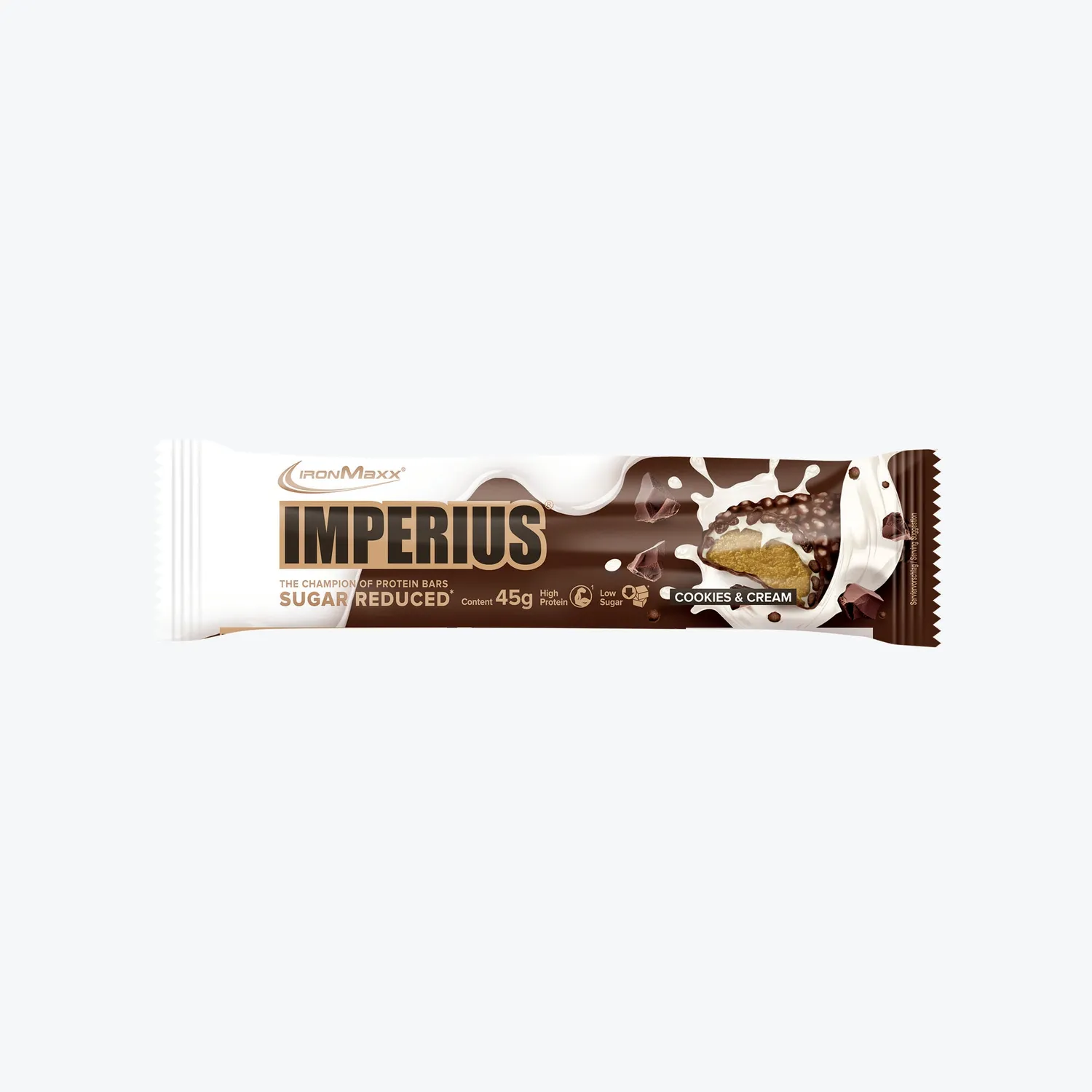 Iron Maxx Imperius 45g Proteinriegel Cookies & Cream zuckerreduziert