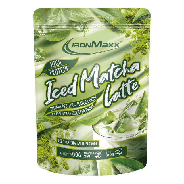 Iron Maxx Iced Matcha Latte Proteinpulver Matcha 400 g Whey