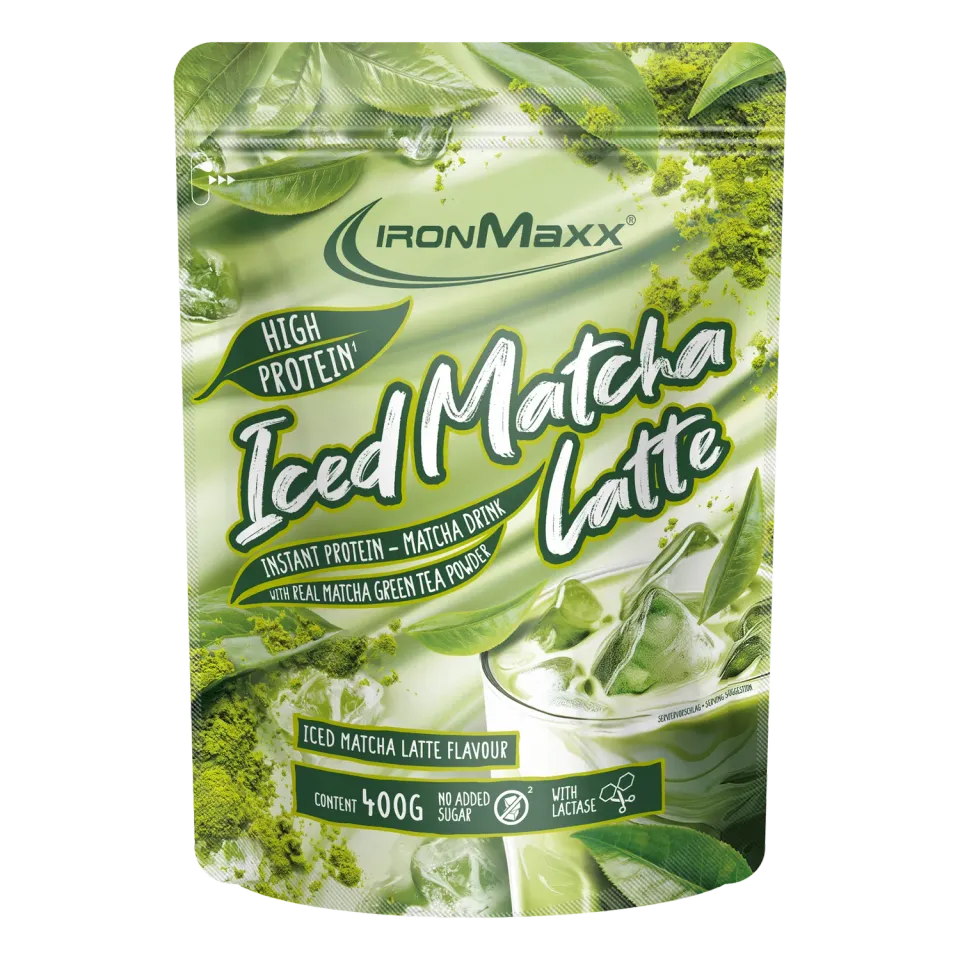 Iron Maxx Iced Matcha Latte Proteinpulver Matcha 400 g Whey