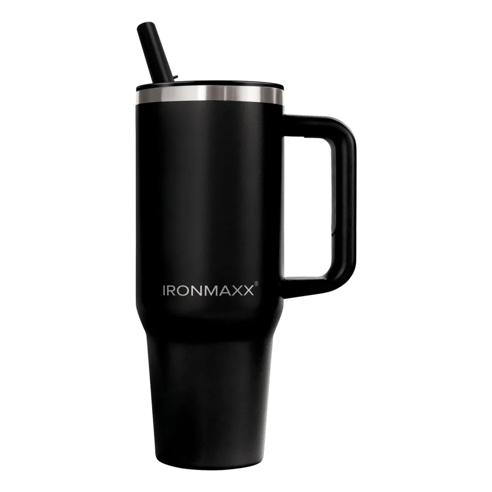 Iron Maxx Cup V4.0 Trinkbecher Deep Black 1200ml isoliert