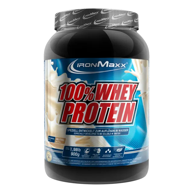 Iron Maxx 100% Whey Protein 900g Proteinpulver Neutral zuckerfrei