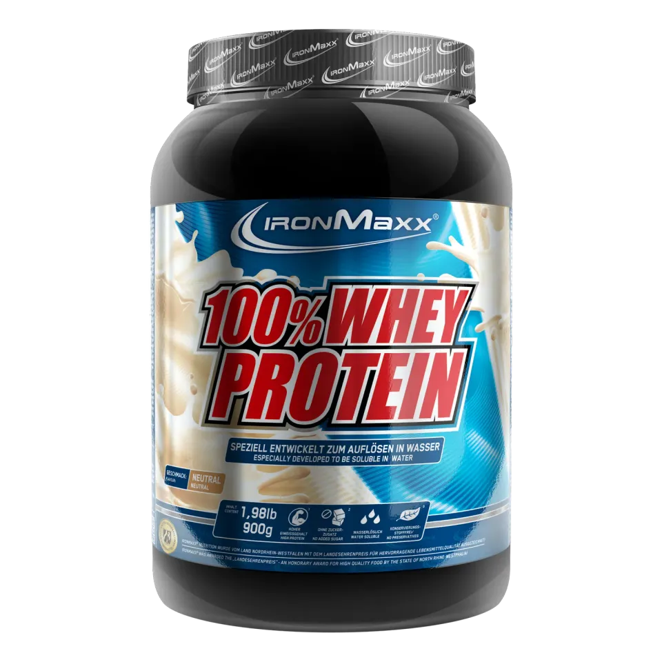 Iron Maxx 100% Whey Protein 900g Proteinpulver Neutral zuckerfrei