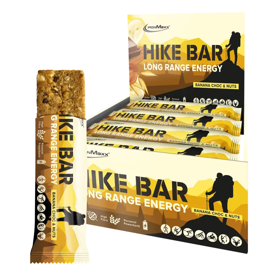 Iron Maxx Hike Bar 12x60g Banana Choc & Nuts veganer Energieriegel