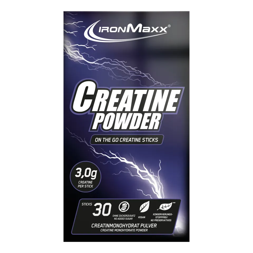 Iron Maxx Creatine Monohydrate Creatin-Sticks 30x3,4g vegan
