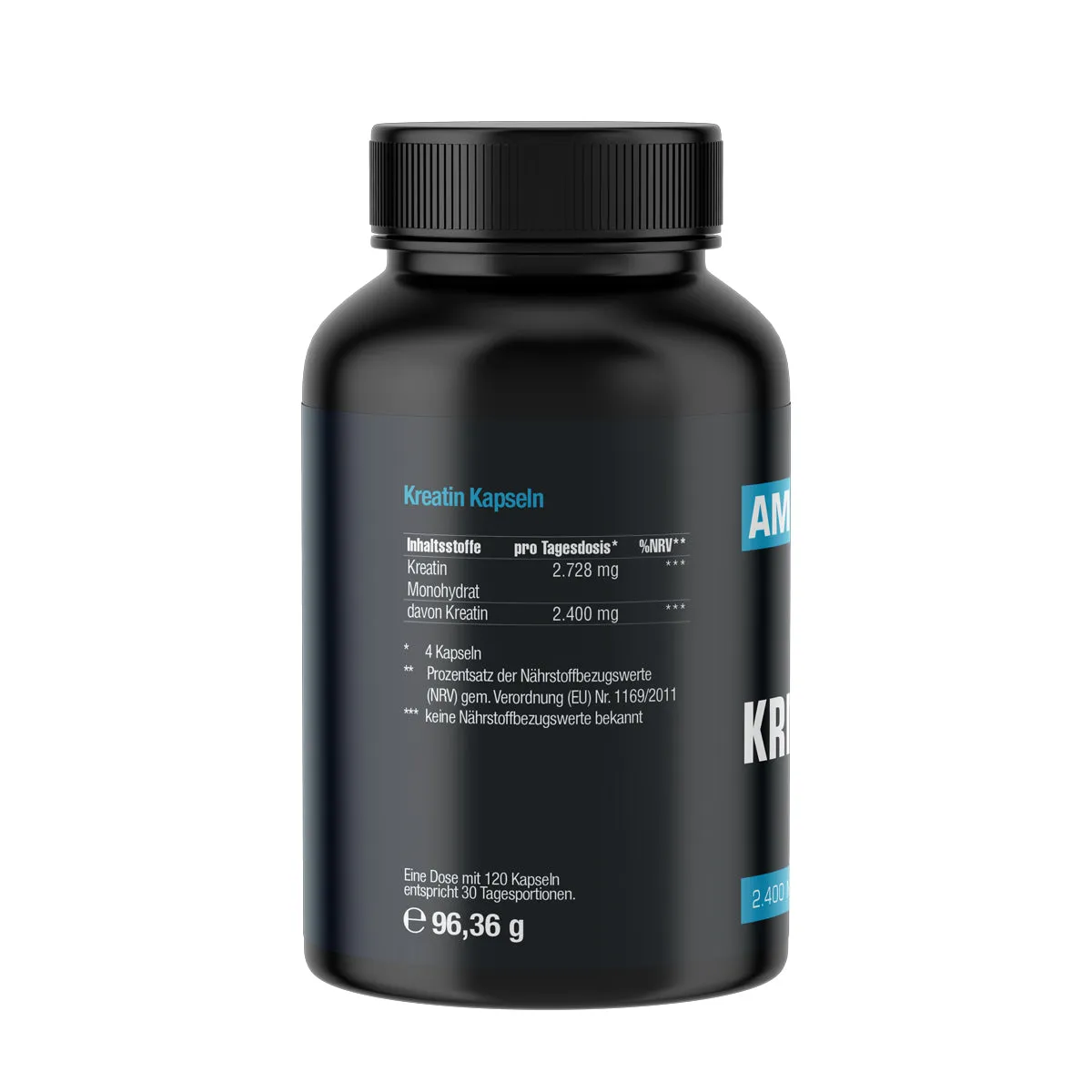 AMSPORT Kreatin 120 Kapseln Kreatin-Kapseln neutral 107,04 g