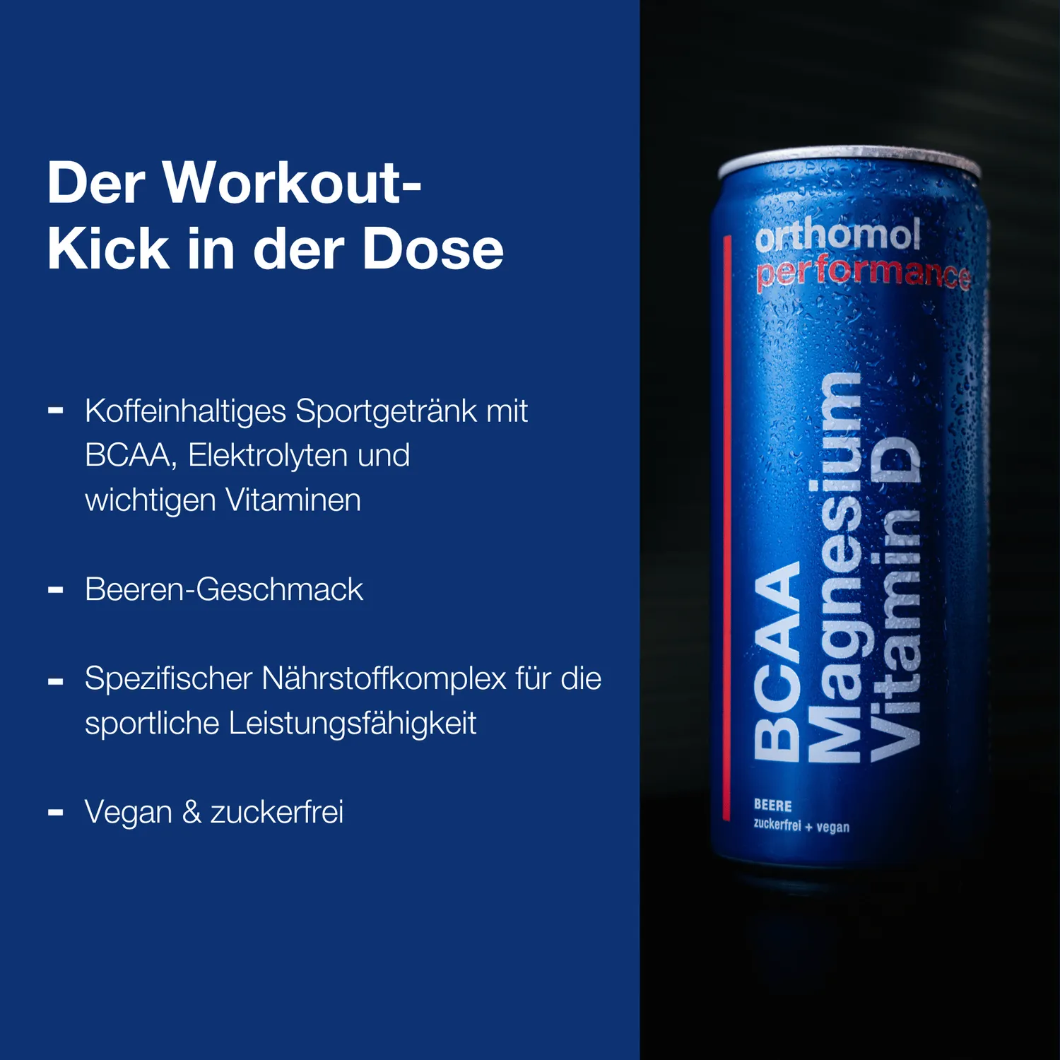 Orthomol Performance Sportgetränk 12 Dosen BCAA Magnesium zuckerfrei