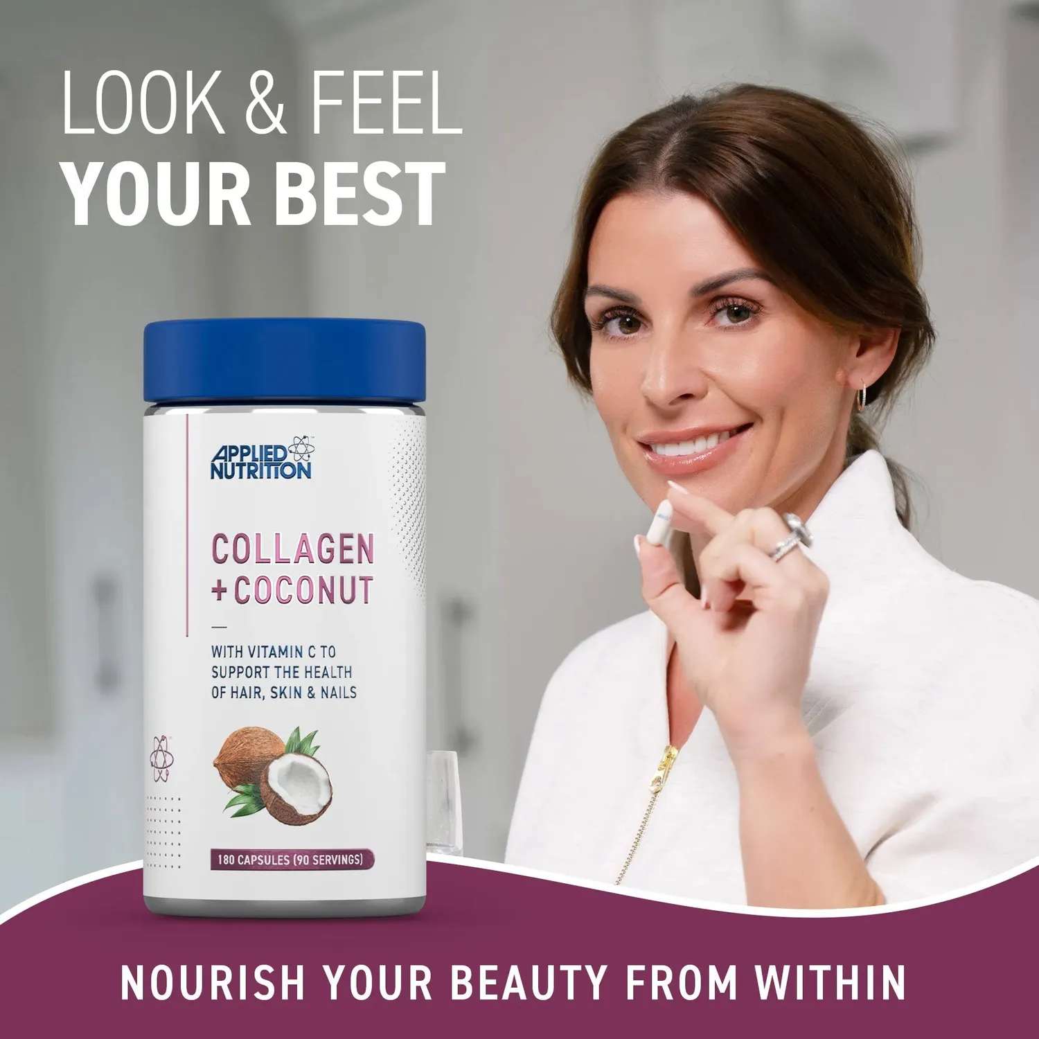 Applied Nutrition Collagen Coconut Kollagen Kapseln 180 Stück