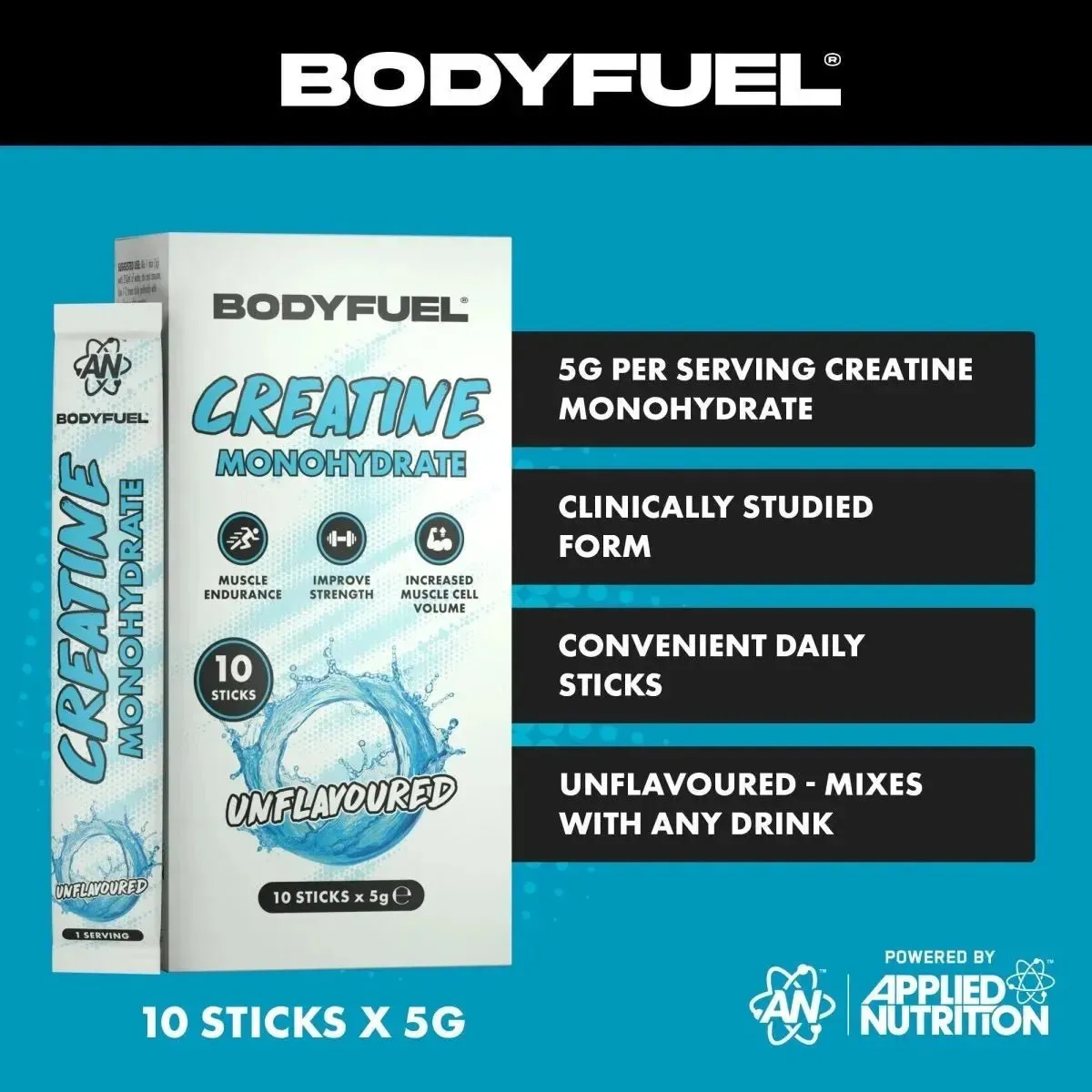 Applied Nutrition BodyFuel Creatine Kreatin 5g Sticks neutral