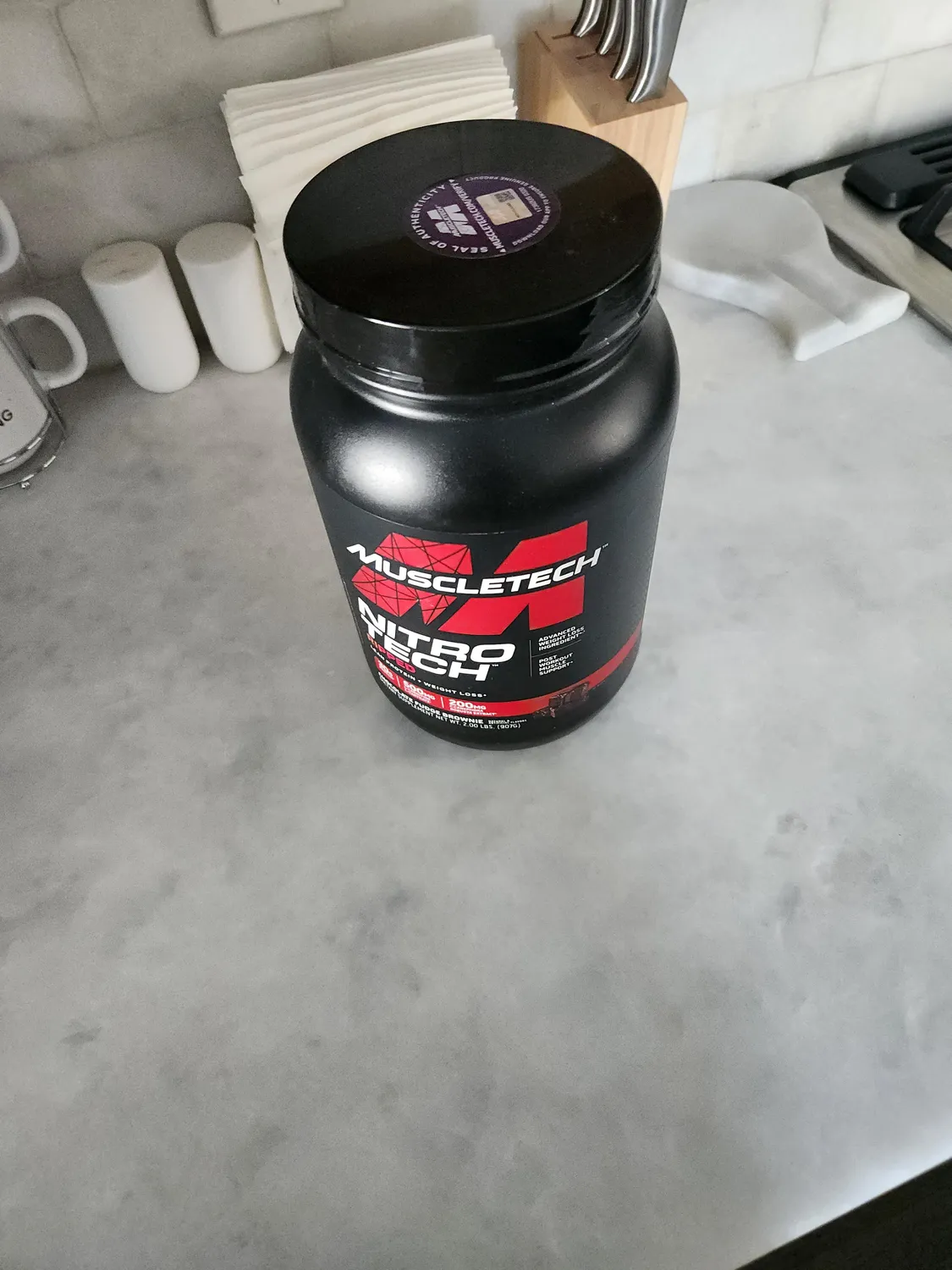 MuscleTech Nitro-Tech Ripped Proteinpulver 2 lb mit Whey-Isolat