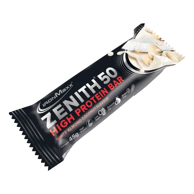 Iron Maxx ZENITH® 50 Proteinriegel 45 g White Almond Coconut Crisp