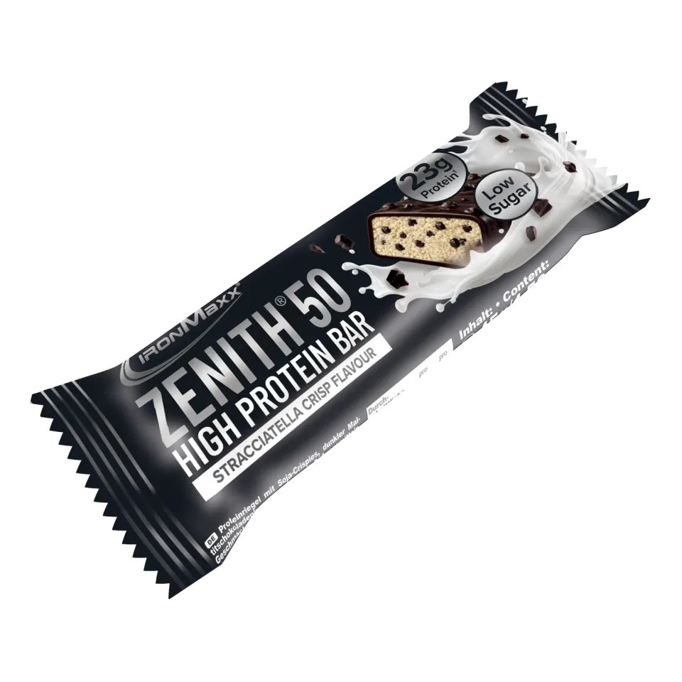 Iron Maxx Zenith 50 Proteinriegel Stracciatella Crisp 45g 23g Eiweiß
