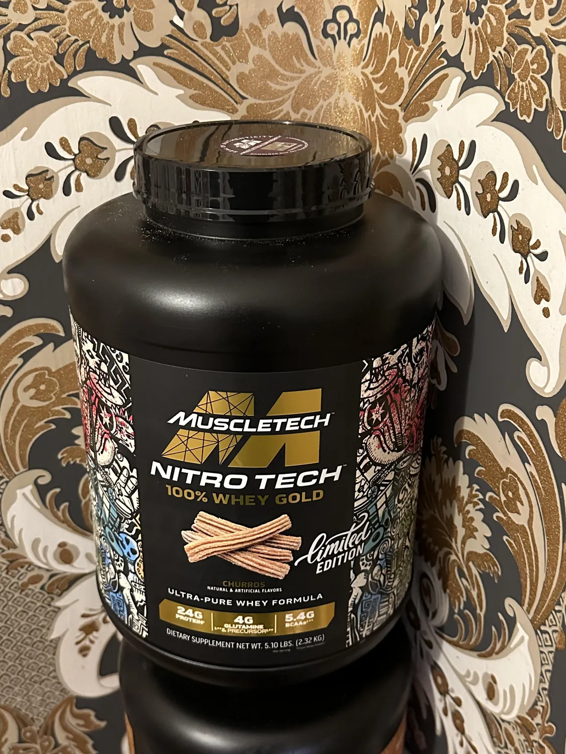 MuscleTech Nitro Tech 100% Whey Gold Whey Protein French Vanilla Cream 2 lb zuckerarm