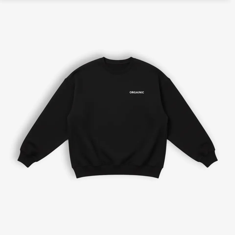 ORGAINIC Pump Cover Sweater M Schwarz Baumwolle