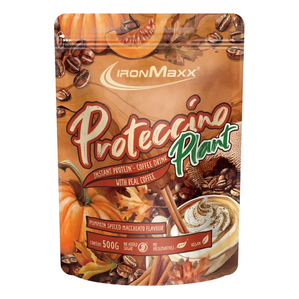 Iron Maxx Proteccino Plant 500g Pumpkin Protein-Kaffee