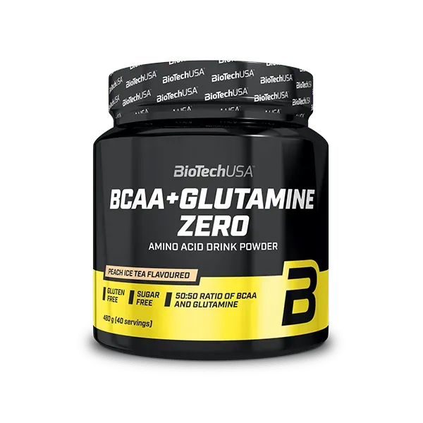 BioTechUSA BCAA Glutamine Zero Pulver 480 g Zitrone