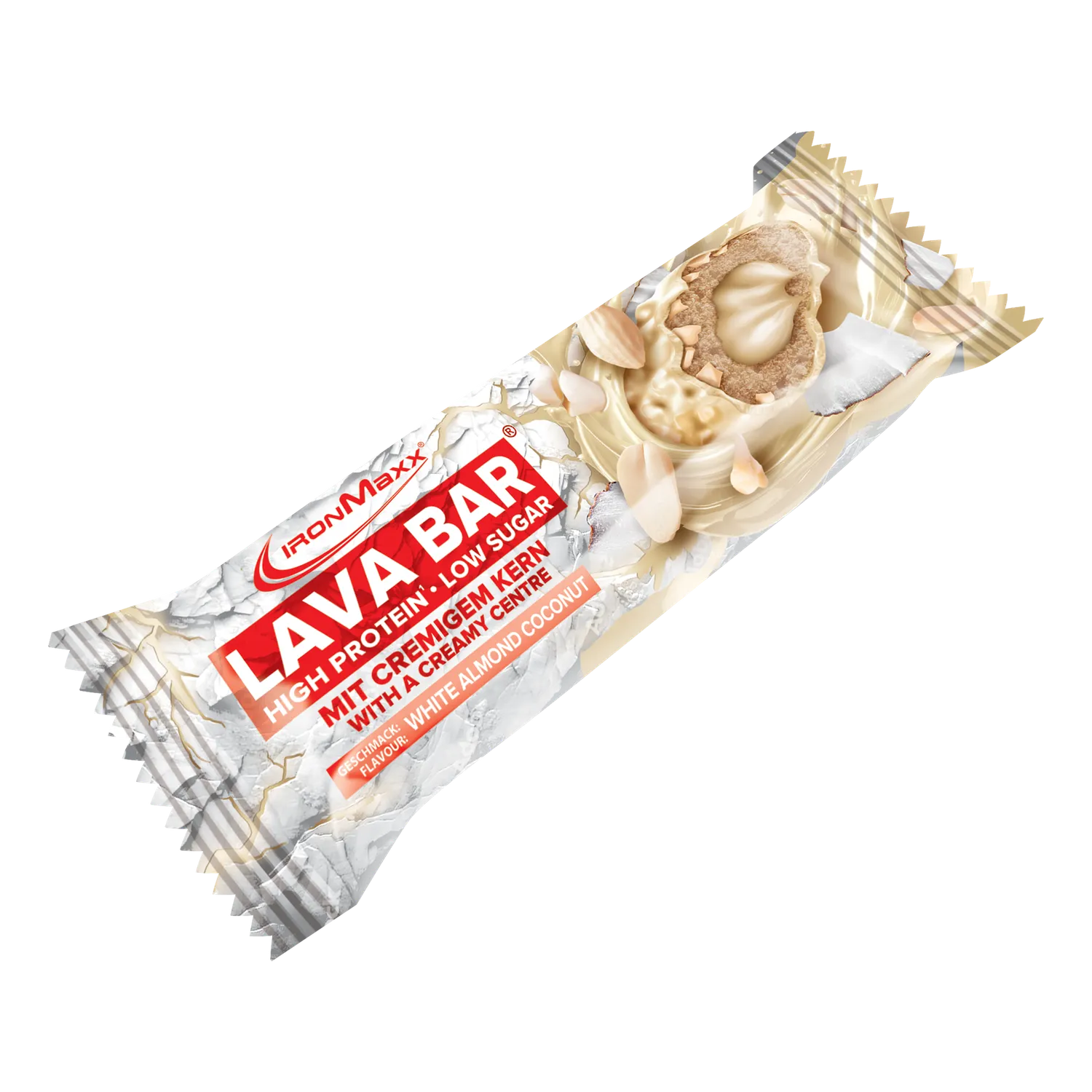 Iron Maxx Lava Bar Proteinriegel 18x40g White Almond Coconut Low Sugar