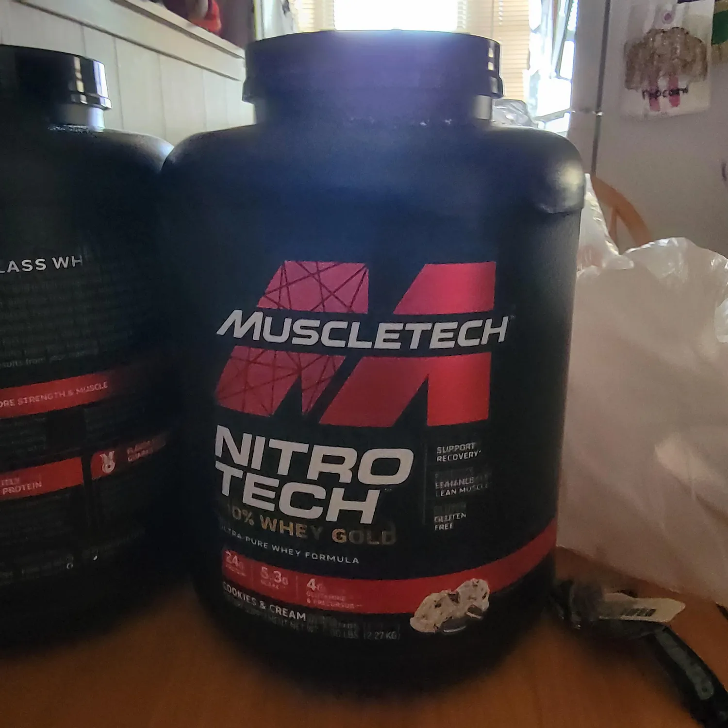 MuscleTech Nitro Tech 100% Whey Gold Whey Protein French Vanilla Cream 2 lb zuckerarm